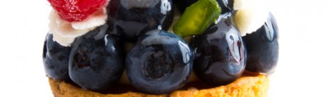 Tarte aux myrtilles ブルーベリーのタルト