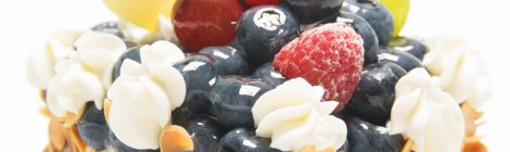 Tarte aux myrtilles ハートのブルーベリータルト