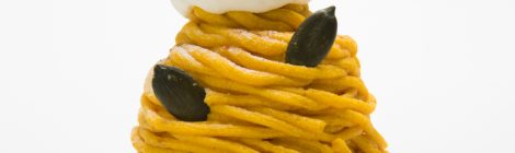 Mont Blanc au potiron カボチャのモンブラン