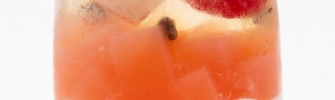 Almond Jelly with Watermelon すいか杏仁