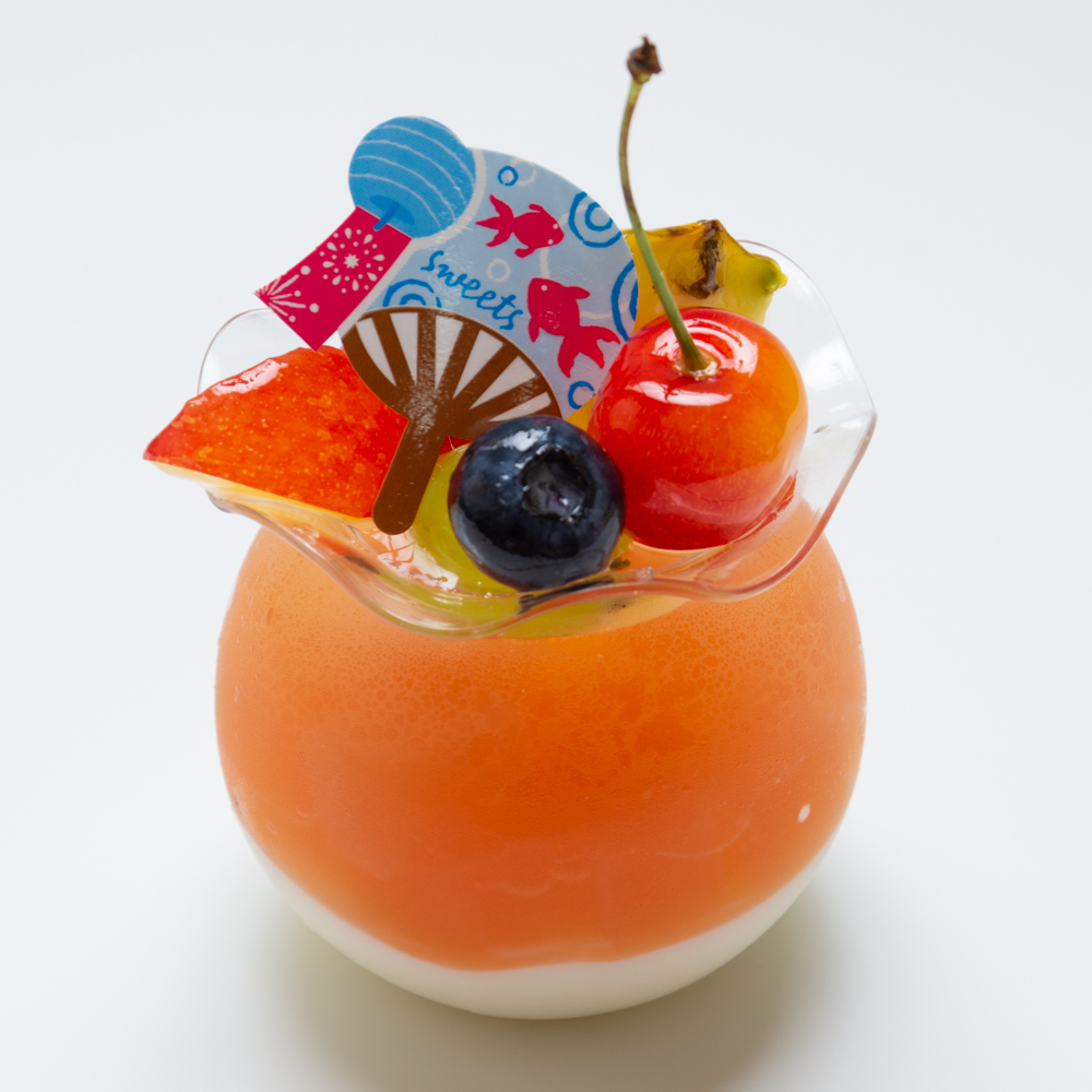 Summer fruit jelly (Watermelon & Almond) 夏祭(すいか＆杏仁)